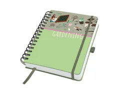 Notitieboek Jolie A5 spiraal Garden Love HC blanco 240pag 120gr