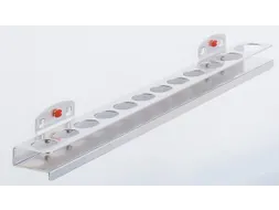 Doppenhouder Voor Geperforeerde Platen Voor 12Doppen Aluminium-Kleurig