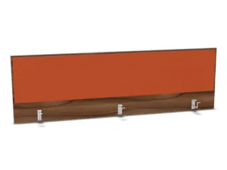 opzetpaneel bureau aanbouw achter NP-tiepolo nut BN3012-oranje 1800mm - 1