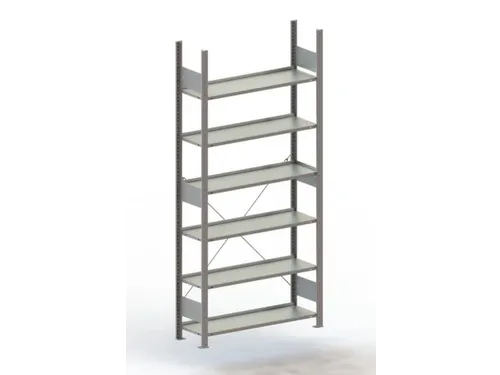 Inhaakstelling Aanslagrand Basisveld 2200x1000x300mm 6legborden