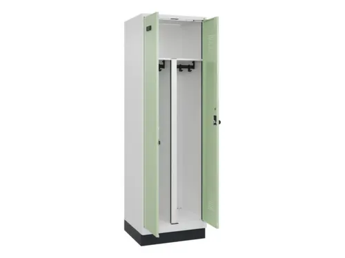 PBM-locker,HxBxD 1950x600x500mm,2vak,vak B 300mm,draaigrendel