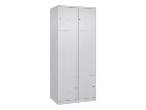 Z-garderobekast,HxBxD 1850x800x500mm,vak B 200/400mm,cil.-slot