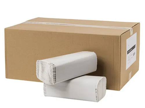 Papieren Handdoek Z-vouw recycled 1-laags FSC 23x25cm Doos 20 Pak