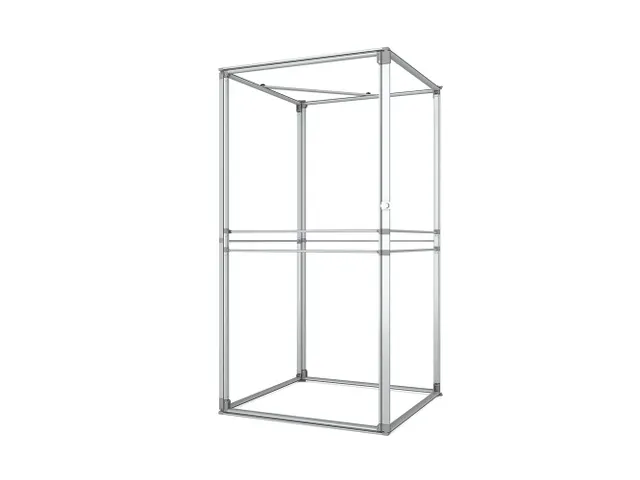 FlexFrame Opbergruimteset beurswand 98x200cm Zilver frame