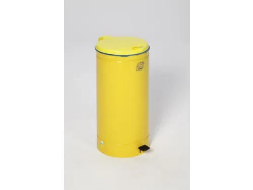 afvalverzamelaar,1x70l,HxØ 700x450mm,klemring,romp staal RAL1023