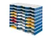 Module de classement 24 casiers DIN C4 bleu/gris 573x723x331mm