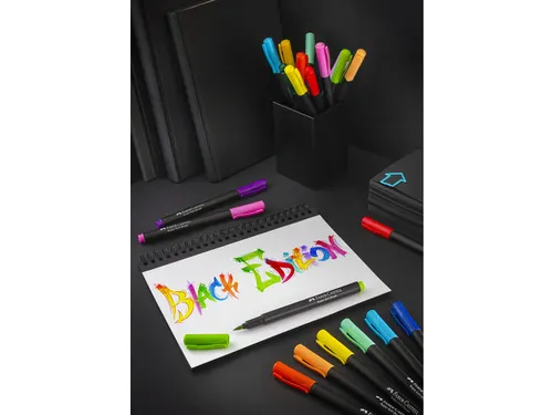 Brushpen Faber-Castell Black Edition 20 stuks in karton etui