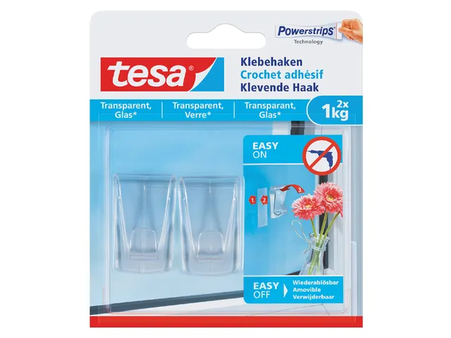 Klevende haak Tesa transparant 1kg
