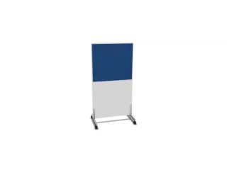 scheidingswand,HxB 1545x800mm,Bl-wit,BN6016-blauw - 2