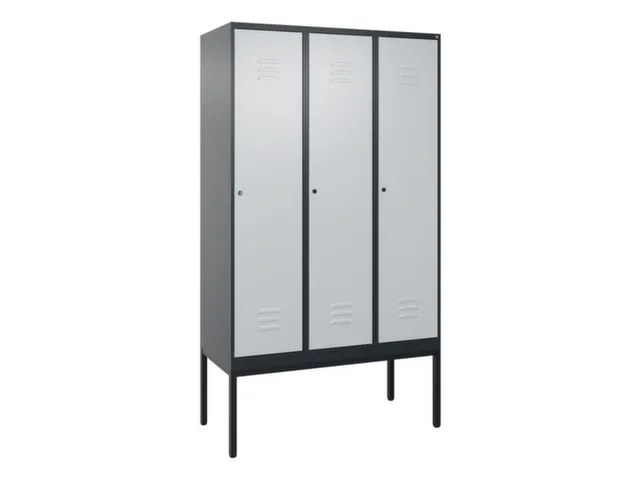 locker voor scheiding van kleding,HxBxD 2120x1200x500mm,3vak