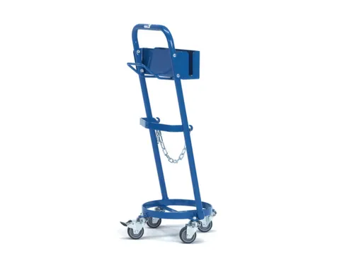 Flessenkar,draagverm. 80kg,laadvl. Ø 310mm,1x11l fles,platform open