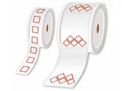 Brother LTZ12055FGHS, Wit, Rood, Rechthoek, 85 mm, 55 mm, 350 stuk(s)