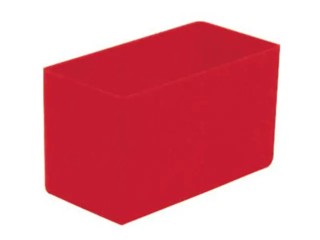 Inzetbak HxLxB 63x108x54mm Polystyreen Rood 50 stuks