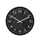 Wandklok NeXtime Dickens Large 50 cm zwart