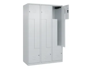 Z-garderobekast,HxBxD 1850x1200x500mm,vak B 200/400mm,cil.-slot - 2