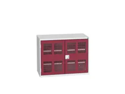 universele kast,HxBxD 800x1050x550mm,2xStalen bodem,draaigrendelslot