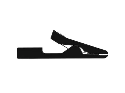 Geisoleerde Mini Krokodillenklem / Zwart (MA1)