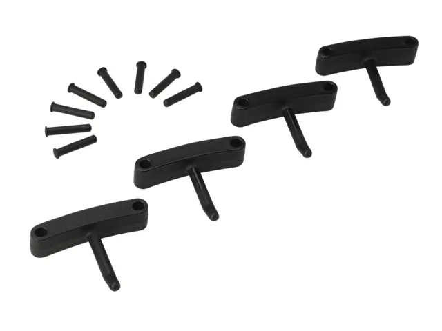 Hygiene 1016-9 Aanvulset haken zwart full colour 4 haken/8 pinnen