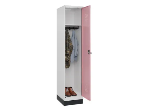 locker,HxBxD 1950x400x500mm,1vak,vak B 400mm,draaigrendel,sokkel