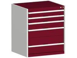 ladekast 900x800x750mm 5laden zware lasten RAL7035 front RAL3004