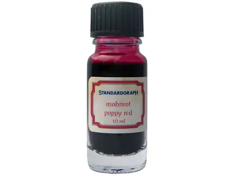 Encre calligraphique Standardgraph 10 ml rouge pavot