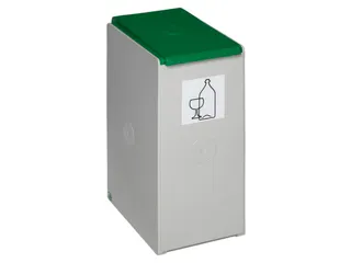 afvalverzamelbox,1x40l,HxBxD 570x250x405mm,romp Polystyreen lichtgrijs - 1