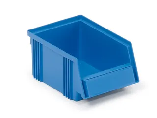 magazijnbak,HxBxD 75x105x165mm,0,6l,PP,blauw - 1