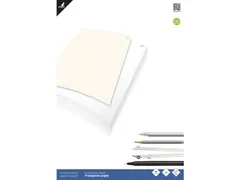 Transparant papier Kangaro A3 blok à 24 vel met 1 vel millimeterpapie