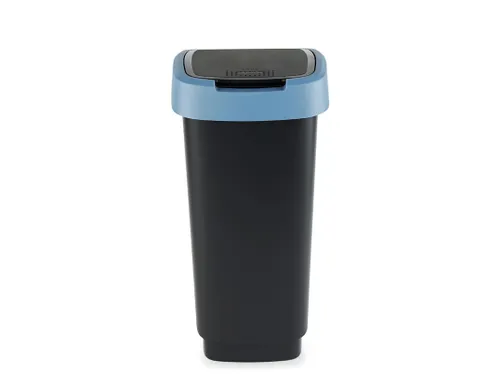 Afvalbak Twist 25 Liter Zwart Blauw