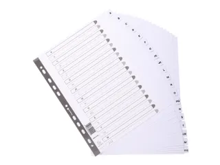 Bedrukte tabbladen geplastificeerde tabs 20-delig A-Z A4 maxi Assorti - 3