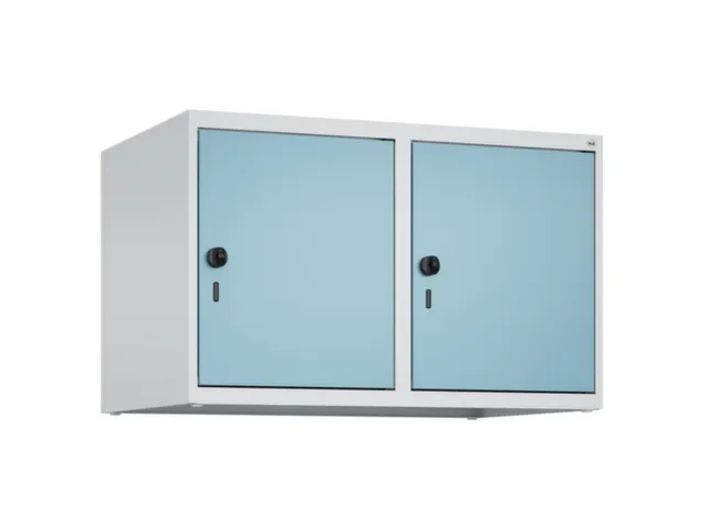 opzetkast,v. locker,2vak.,vak B 400mm,HxBxD 500x800x500mm,draaigrendel
