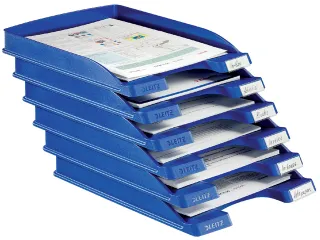 Brievenbak Leitz 5237 Plus slim blauw A4 - 1