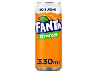 Frisdrank Fanta orange zero blik 330ml - 1