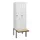locker met bank,HxBxD 1950x600x815mm,2vak,vak B 300mm,draaigrendel