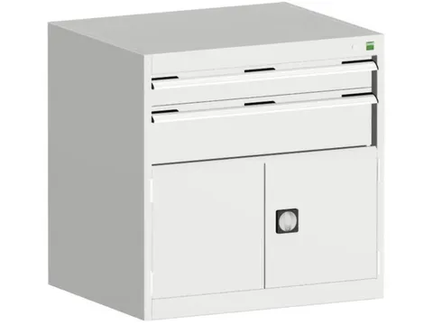 ladekast HxBxD 800x800x650mm 2laden RAL7035