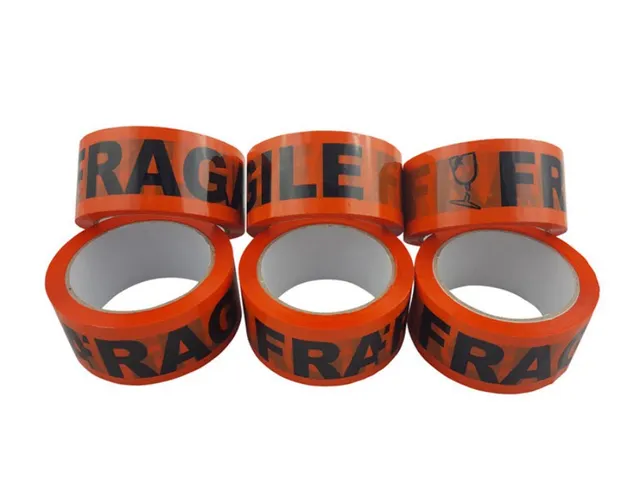 Verpakkingstape Signaleringstape Fragile/Breekbaar 50mm x 66m oranje