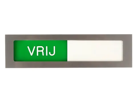 Infobord Deurbordje Niet Storen Groen Rood 150x40mm