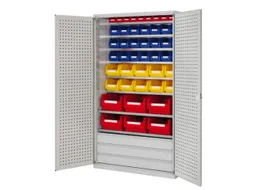 Ruime Bakkenkast 1950x1130x590mm 3laden 47 Magazijnbakken Geperf