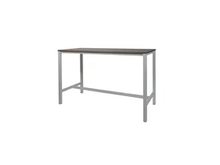 Domino Basic Statafel 180x80x110cm Logan Eiken Onderstel Alu - 1