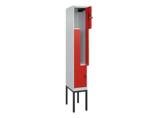 Z-garderobekast,HxBxD 2120x300x500mm,vak B 150/300mm,draaigrendel - 2