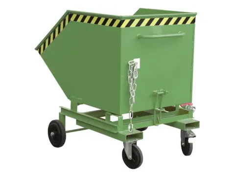 Kiepwagen voor spaanders,HxLxB 1220x1395x1070mm,0,6m³,draagverm. 300k