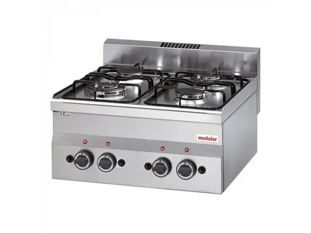 Gaskooktoestel met 4 pitten merk Küppersbusch model FGH 410