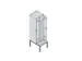 locker voor scheiding van kleding,HxBxD 2120x600x815mm,2vak