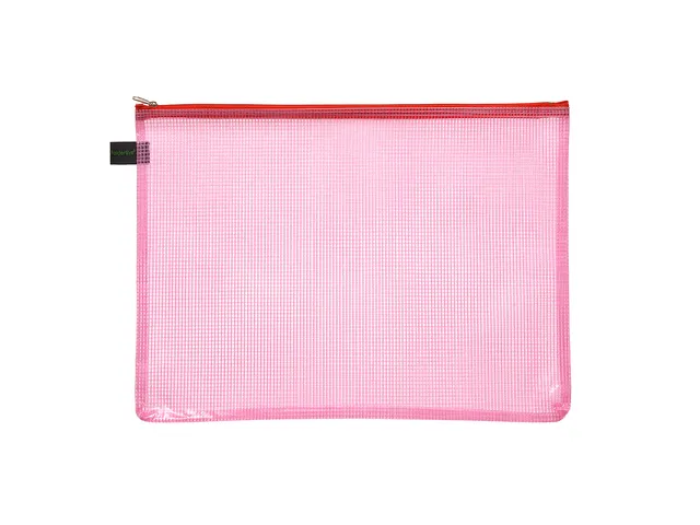 Trousse Foldersys A4 EVA sans PVC rouge transparent