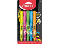 markeerstift Fluo Pen, blister met 5 stuks