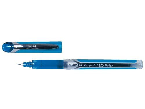 Rollerpen Pilot Hi-Tecpoint V5 Grip 0.5mm Fijne punt Blauw