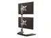 Monitorstandaard Duo Verticaal 2 schermen zwart zilver