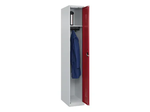 locker,HxBxD 1850x300x500mm,1vak,vak B 300mm,cil.-slot,staand op vloer