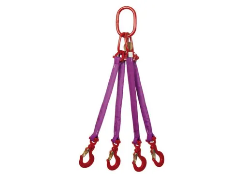 Hijsstroppen 4-Sprong Draagvermogen 0-45° 2 1T Nuttige L 1 5M Paars