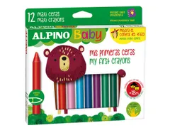 Baby waskrijtjes set van 12 stuks
